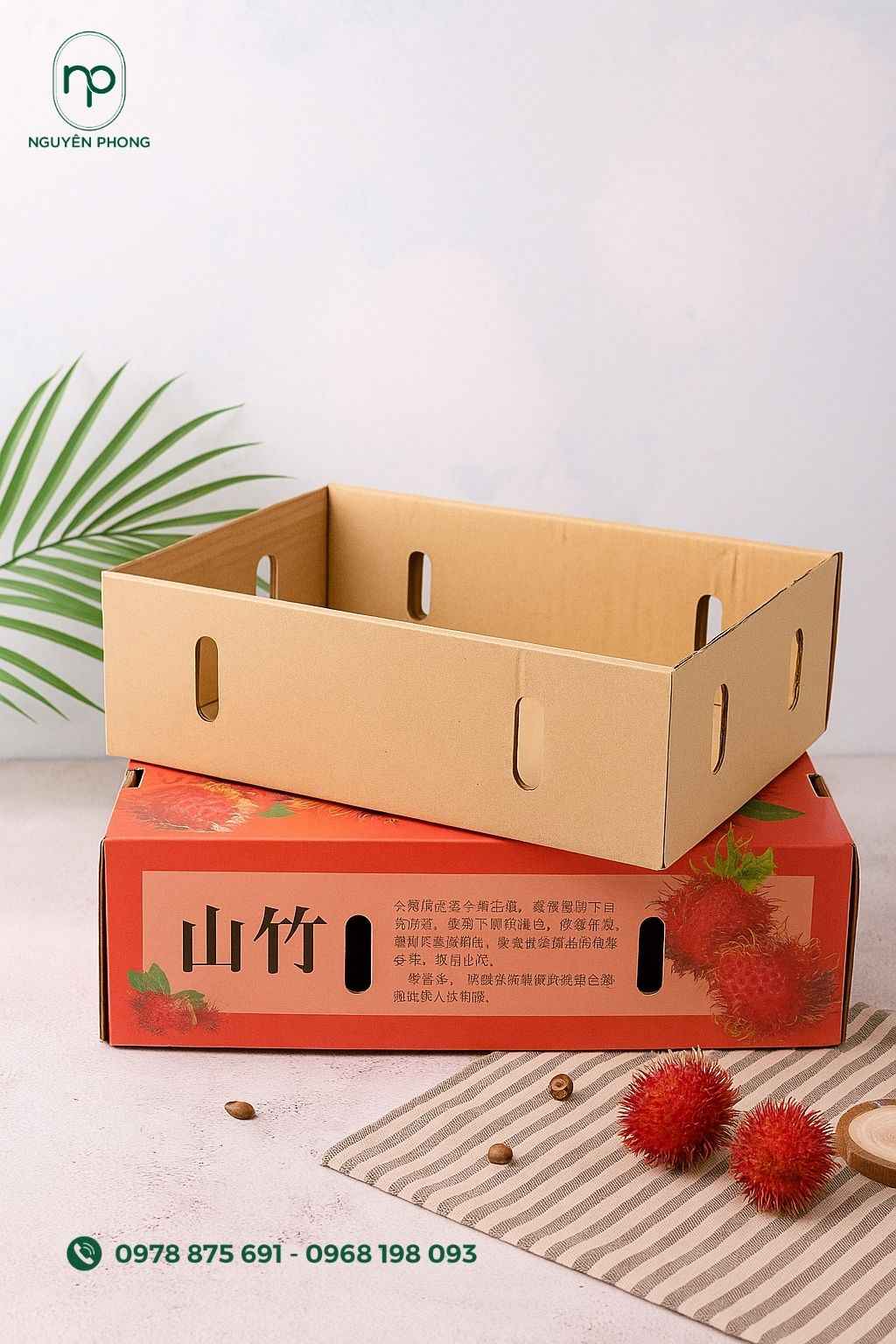 Hình ảnh và màu sắc trên thùng